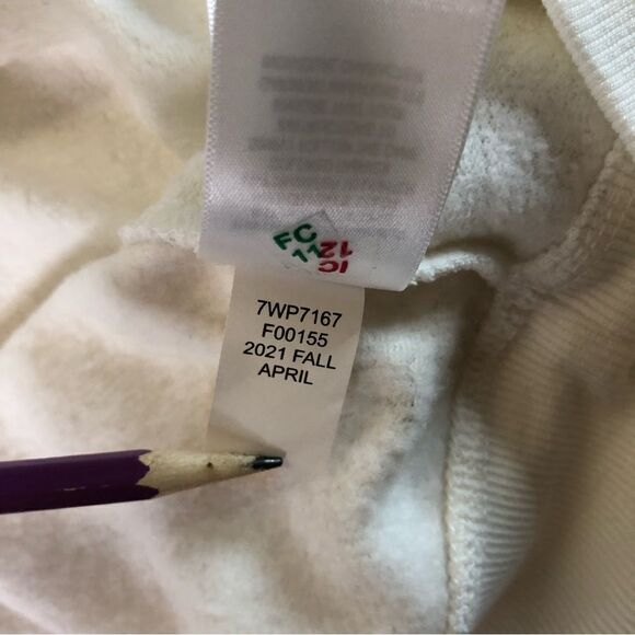 Lucky Brand Lightweight Sweatshirt Gold/Yellow Small Floral Size Medium - Picture 10 of 10